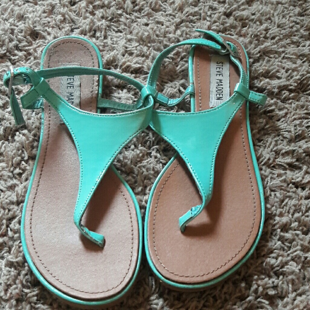 Mint green sandals
