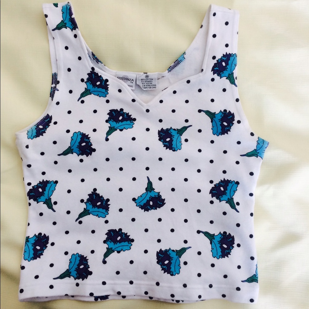 SOSTANZA Sleeveless Stretch Knit Top Sz M
