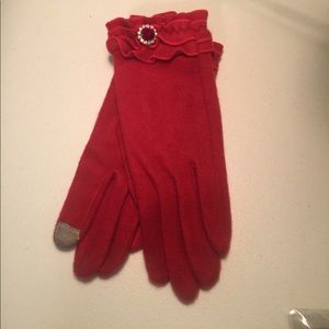 Smart tip jeweled gloves