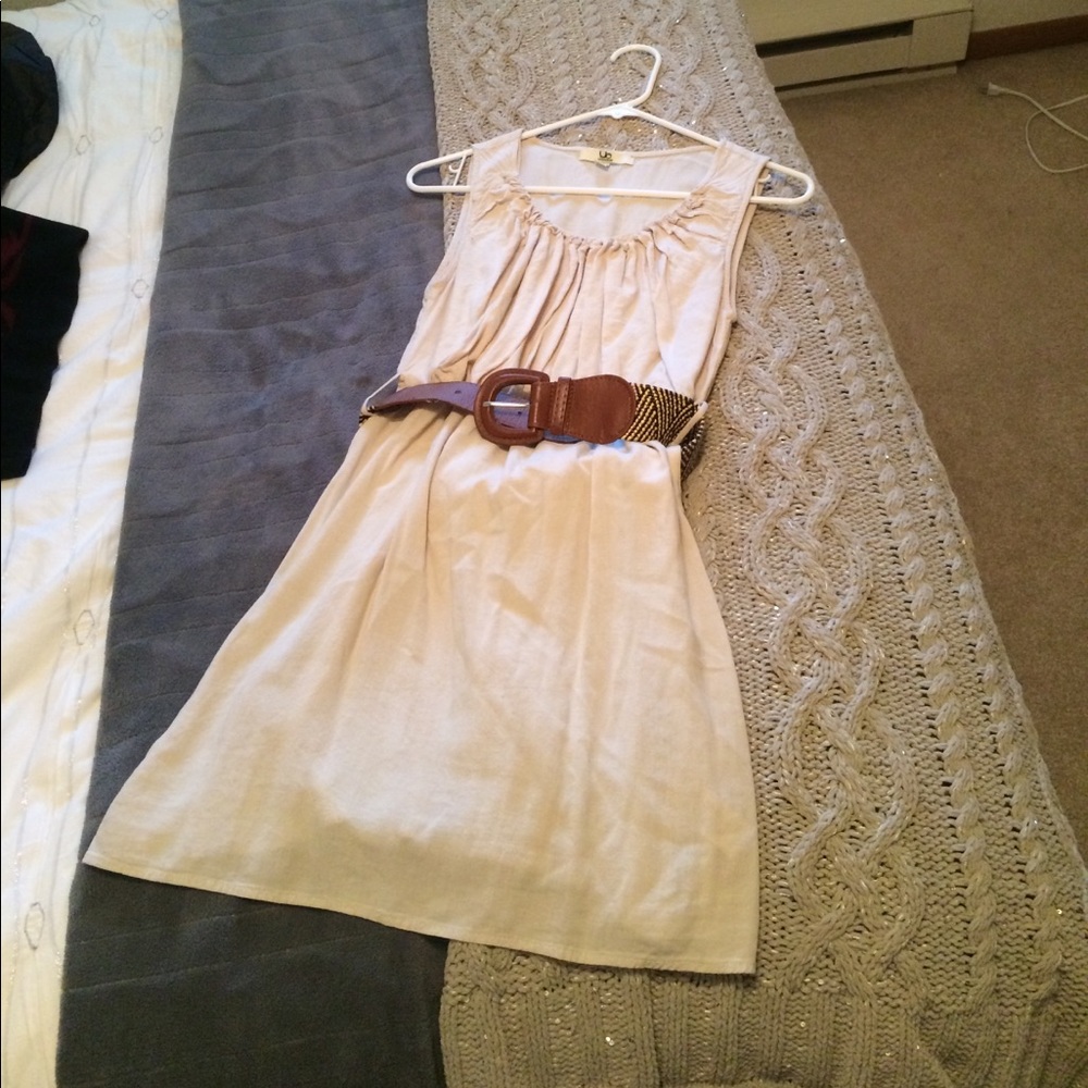 Ya Los Angela's Tan linen dress