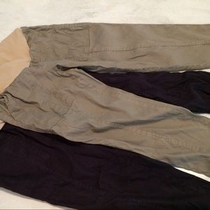 Set of linen Pea in the Pod maternity pants, xs