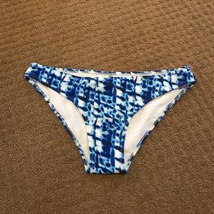 blue and white bikini bottoms (CUPSHE)