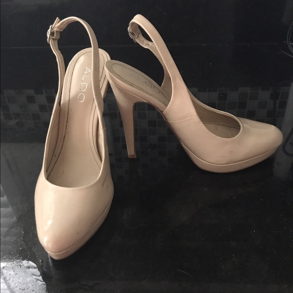 Aldo Nude sling-back pumps - Picture 1 of 4