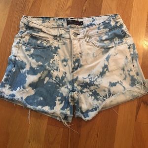 Urban Outfitters bleached denim cutoff shorts