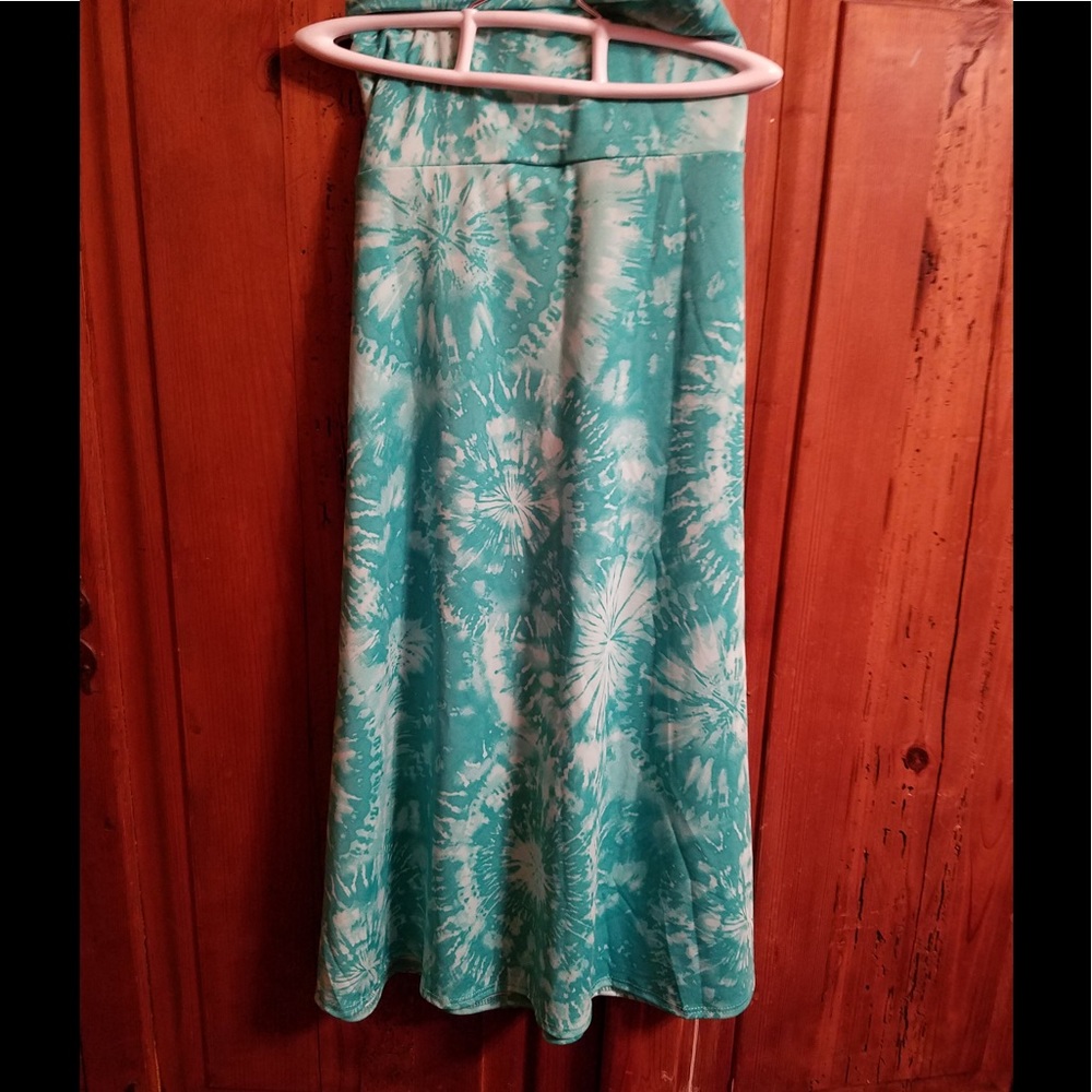 LuLaRoe Azure 3X Teal Tie Dye