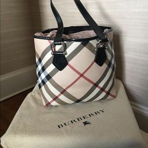 Authentic Burberry Nova Check tote bag