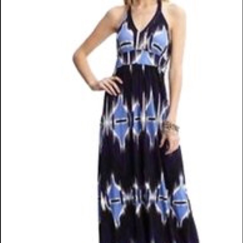 Banana Republic maxi halter dress.