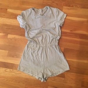 American Apparel striped romper
