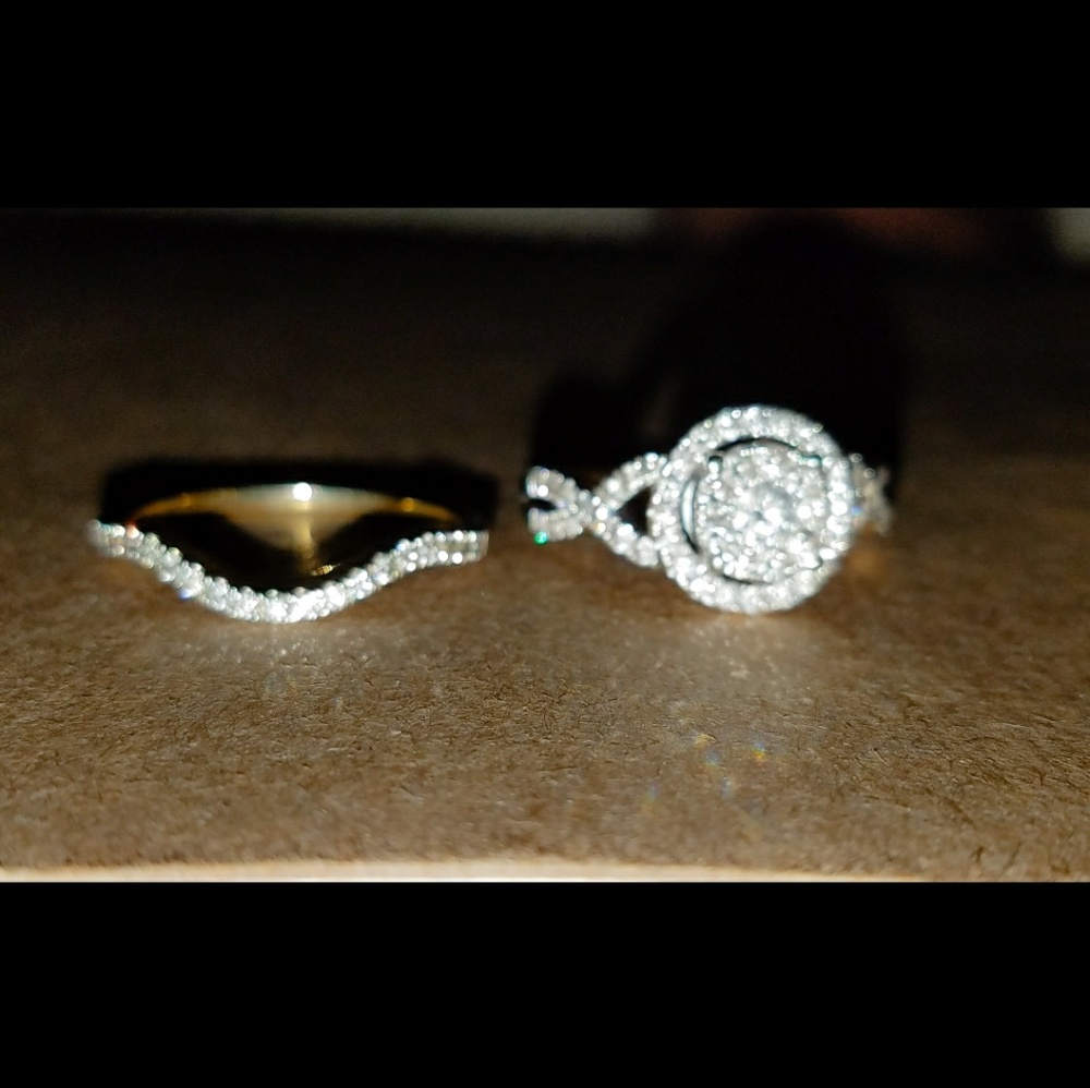 14k Gold Wedding Set