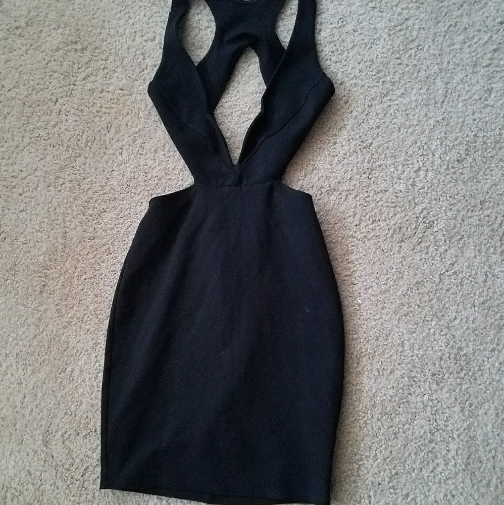 Cut out black dress