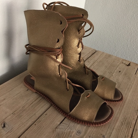 Gold Roman Bootie - Picture 2 of 5