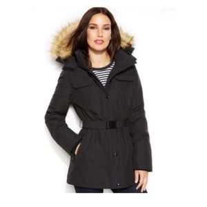 Michael Kors down fur hooded parka XS