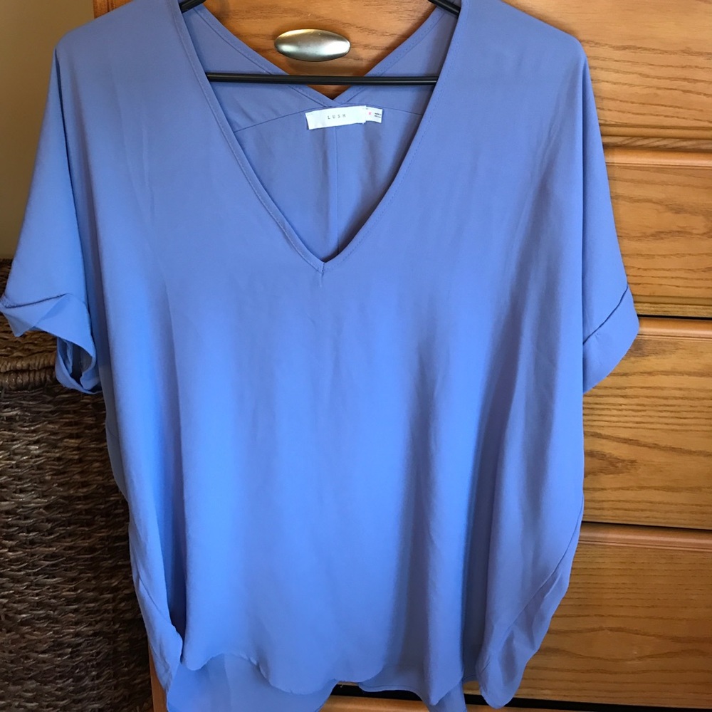 Lush cuffed Dolman sleeve tee