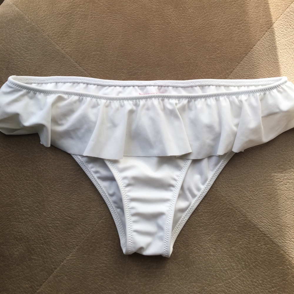 VS White Ruffle Cheeky Bottom