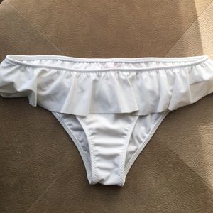 VS White Ruffle Cheeky Bottom