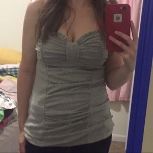 Abercrombie and Fitch bow front top