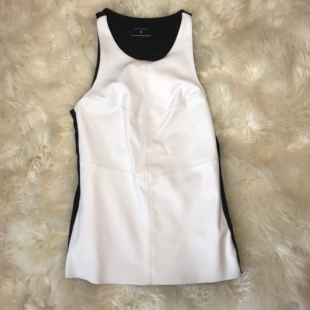Express leather Tank Top
