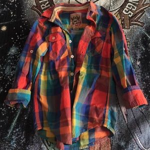 Red camel boys button shirt