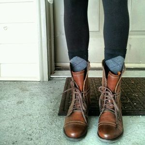 Steve Madden Brown Combat boots