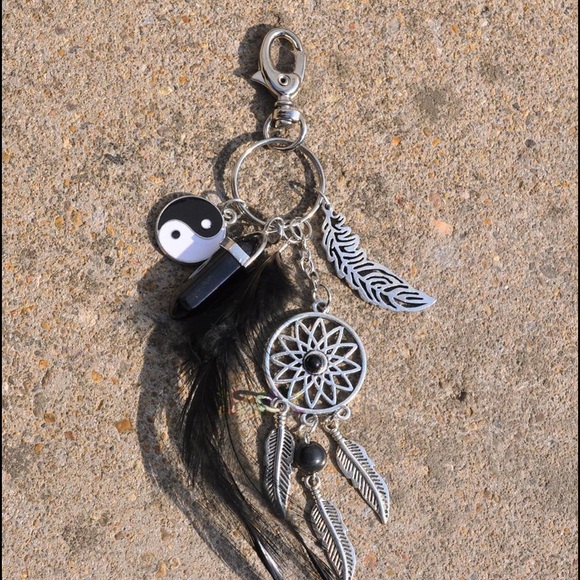 NWT Dream Catcher Feather Purse Charm Key Ring - Picture 2 of 7