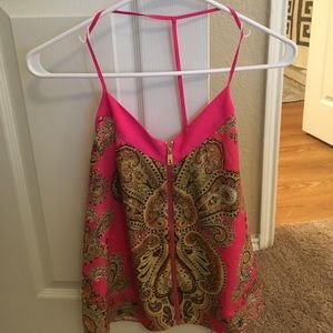 Ted Baker - pink zip up top