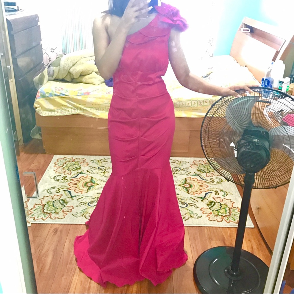 Hot Pink Prom Dress