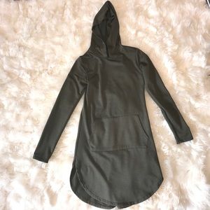 Fashion Nova olive green hoodie dress