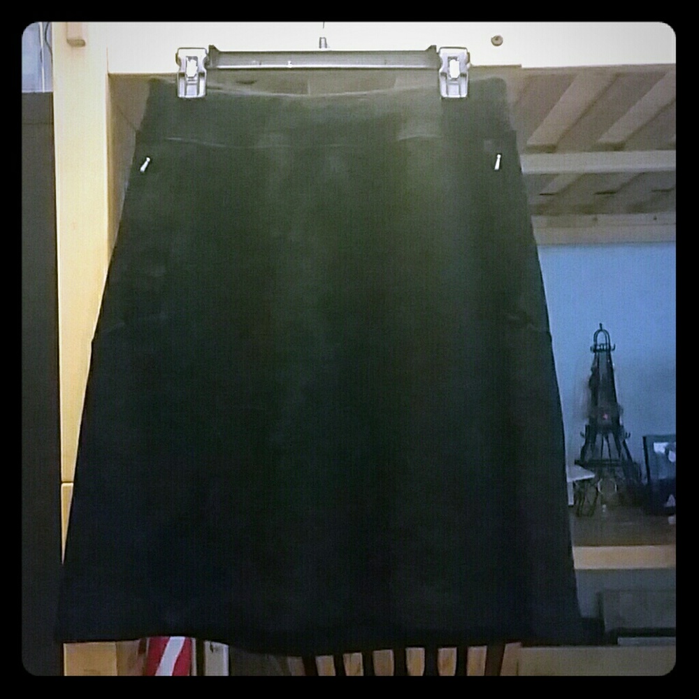 Black fleece ibex skirt