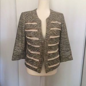 NWOT White House Black Market tweed jacket.