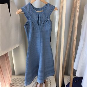 Herve Leger Vivian Pointelle Bandage Dress