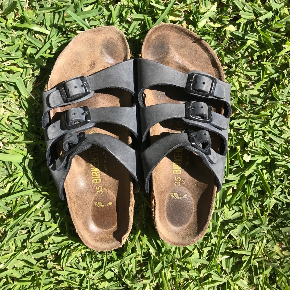 Grey Birkenstocks size 35