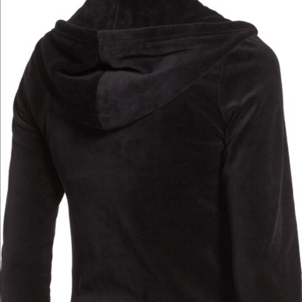 Juicy Couture Black Robertson Velour Hoodie - Picture 6 of 8