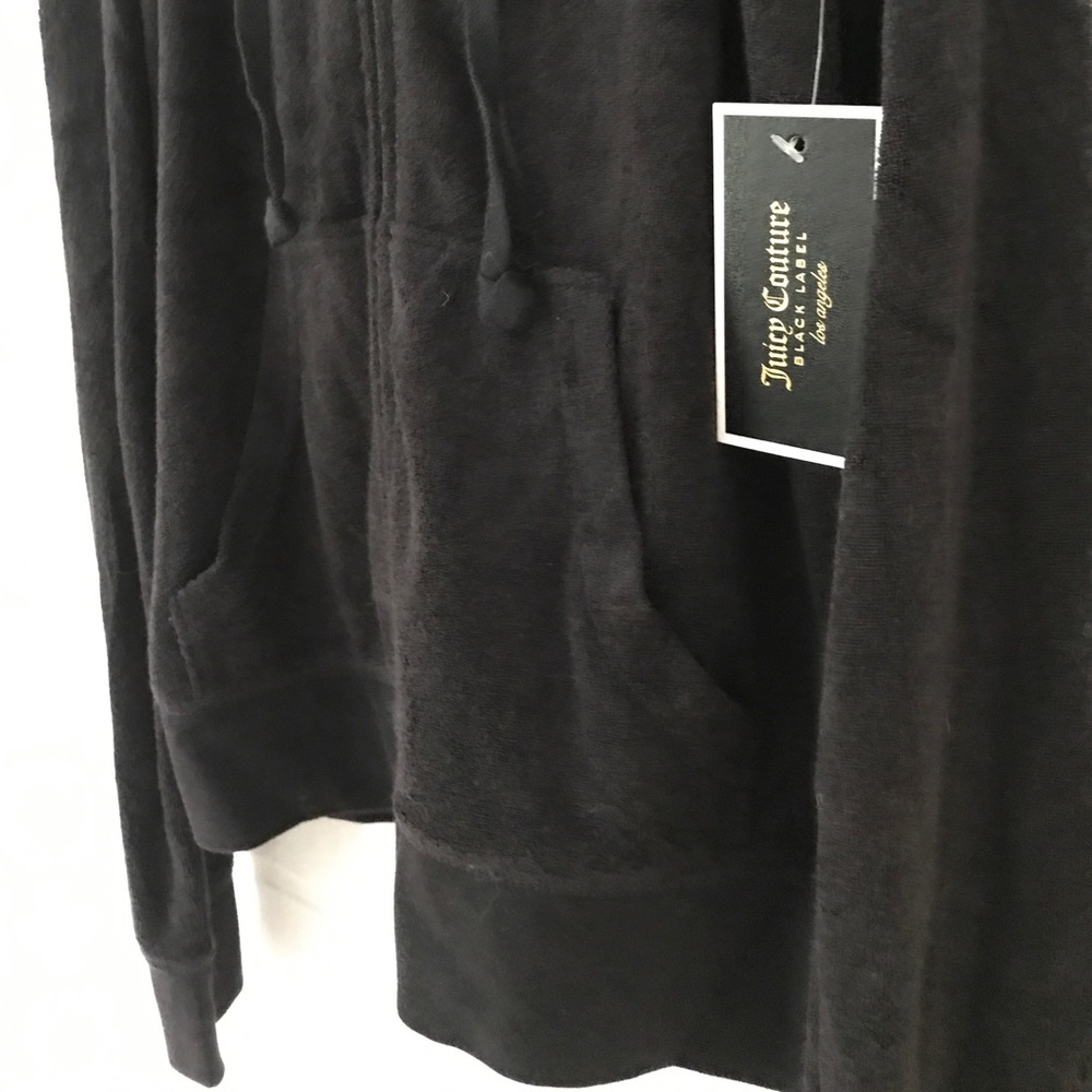 Juicy Couture Black Robertson Velour Hoodie - Picture 8 of 8