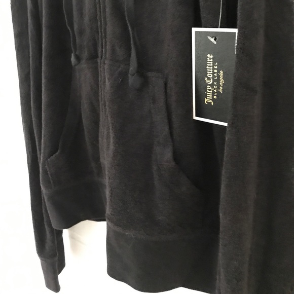 Juicy Couture Black Robertson Velour Hoodie - Picture 8 of 8