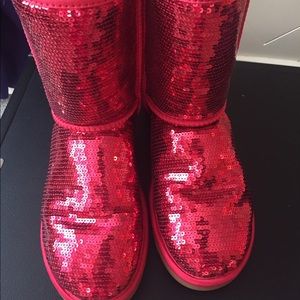 Red Shiny UGGs