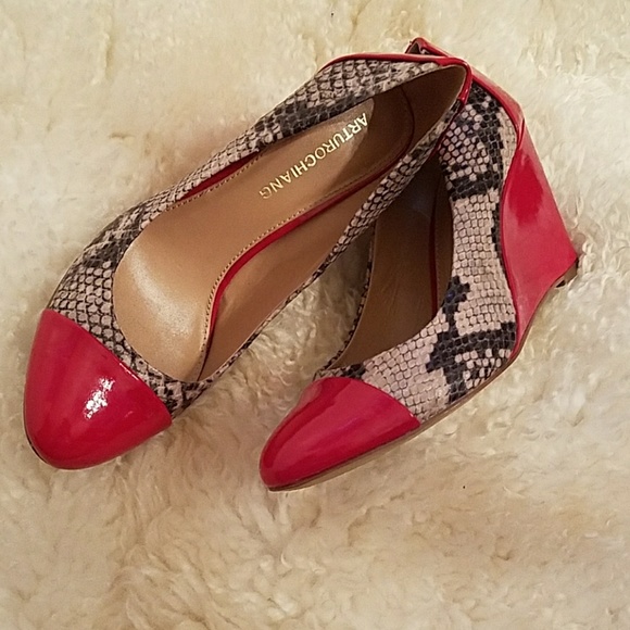 Arturo Chiang Shoes - Arturo Chiang At-thalia Desert Beach Red/Snakeskin