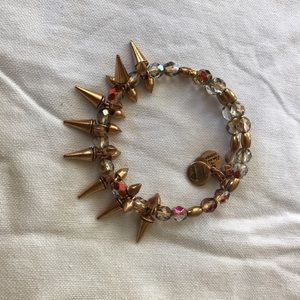 Gold spike Alex & Ani bracelet