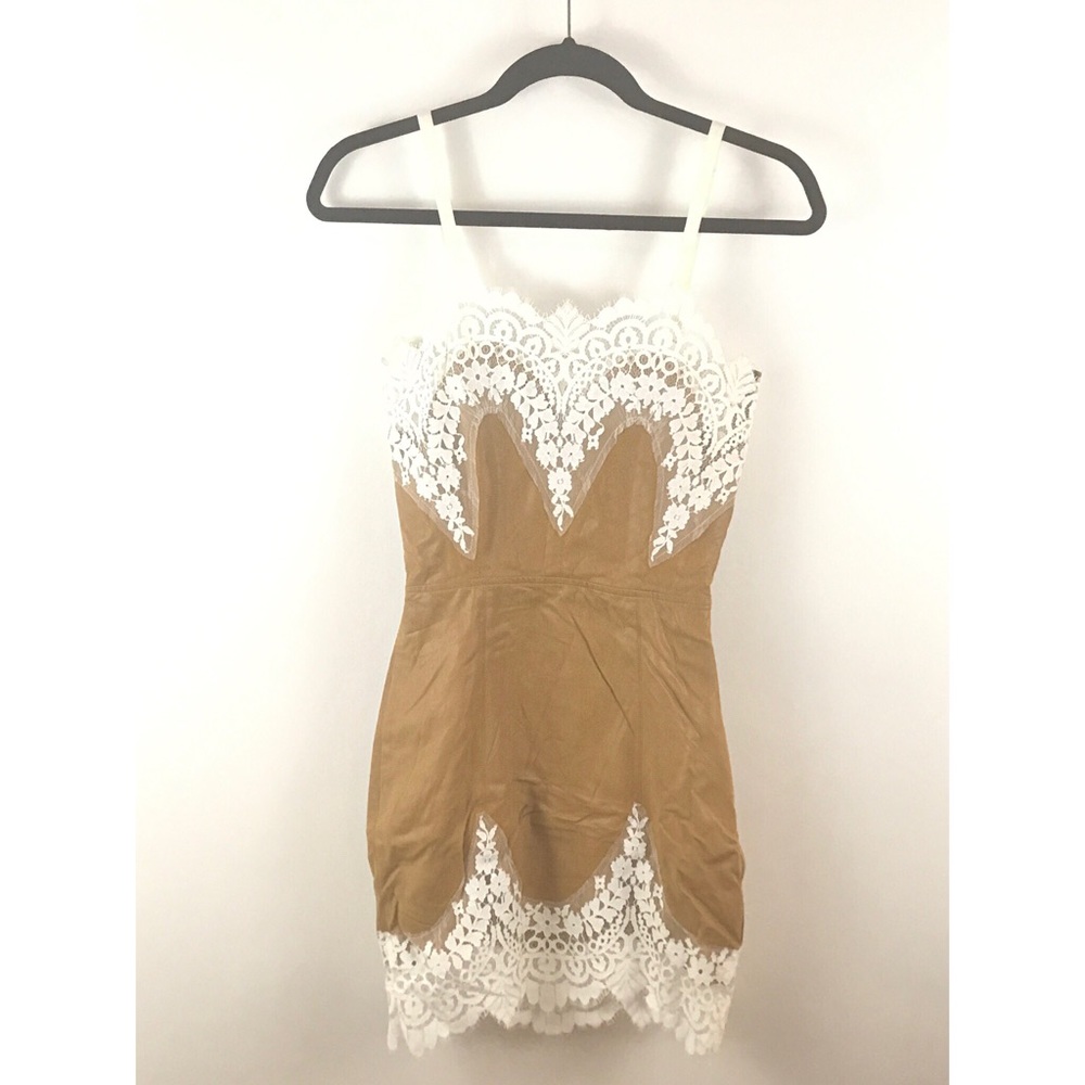 For Love & Lemons "Giddy up suede dress".