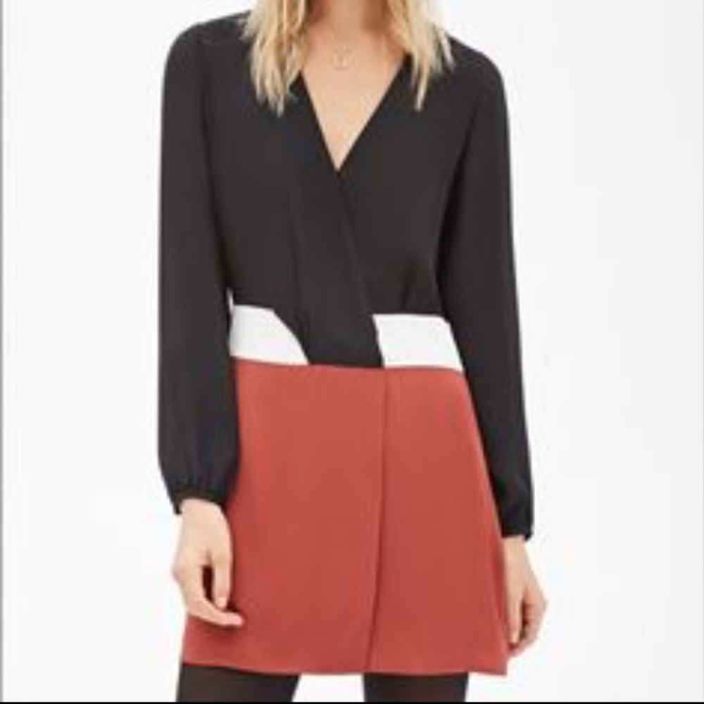 Forever 21 Contemporary color block dress