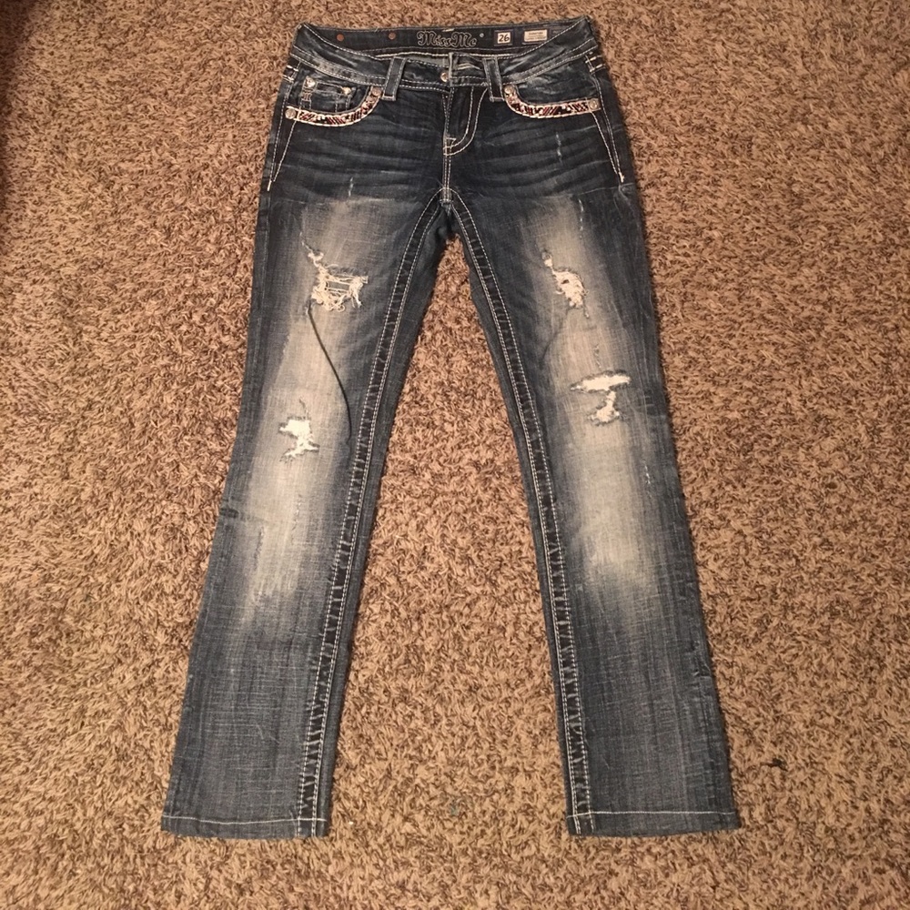 Miss me cuffed straight jeans
