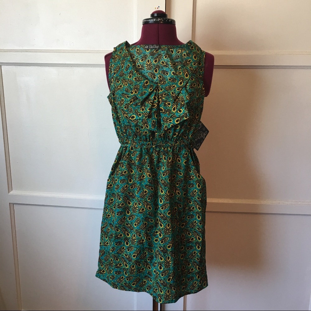 Bebop Peacock Dress Factory Sample