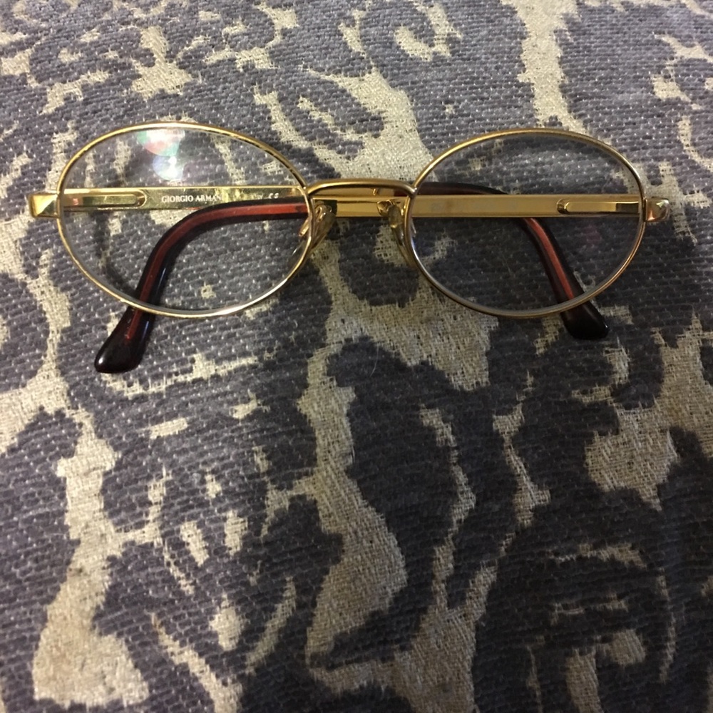Giorgio Armani Gold Frame Eyeglasses