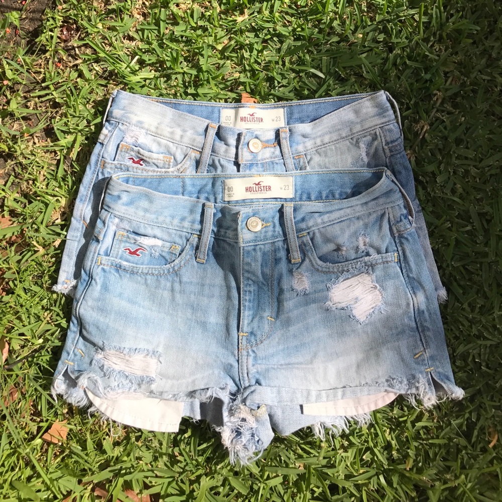2 Pairs of Hollister High Rise Shorts