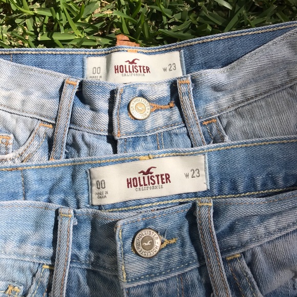 2 Pairs of Hollister High Rise Shorts - Picture 2 of 3