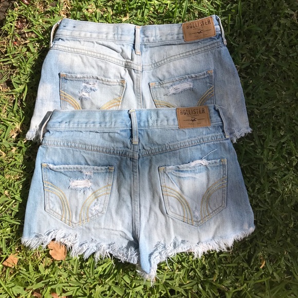2 Pairs of Hollister High Rise Shorts - Picture 3 of 3