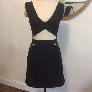 Black cut out Zara Dress with zippers