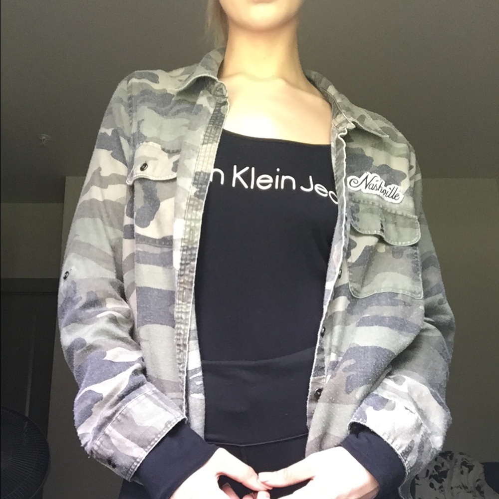 Oversized Camo Flannel