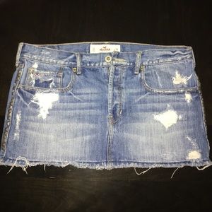 Hollister denim skirt with stud accents