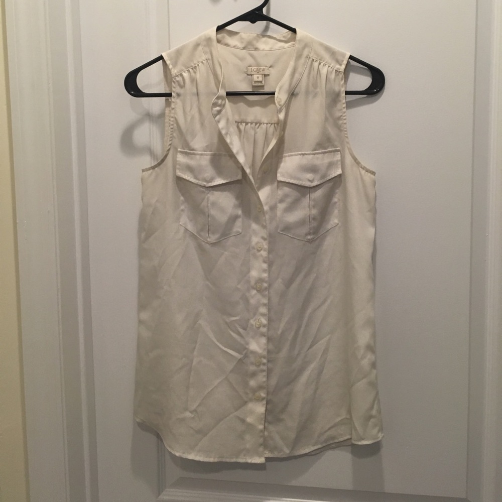 White J Crew Blouse