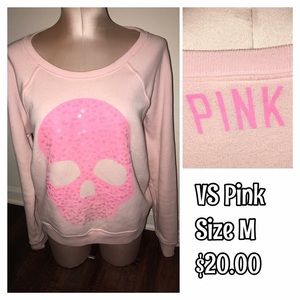VS PINK SKULL SWEATSHIRT